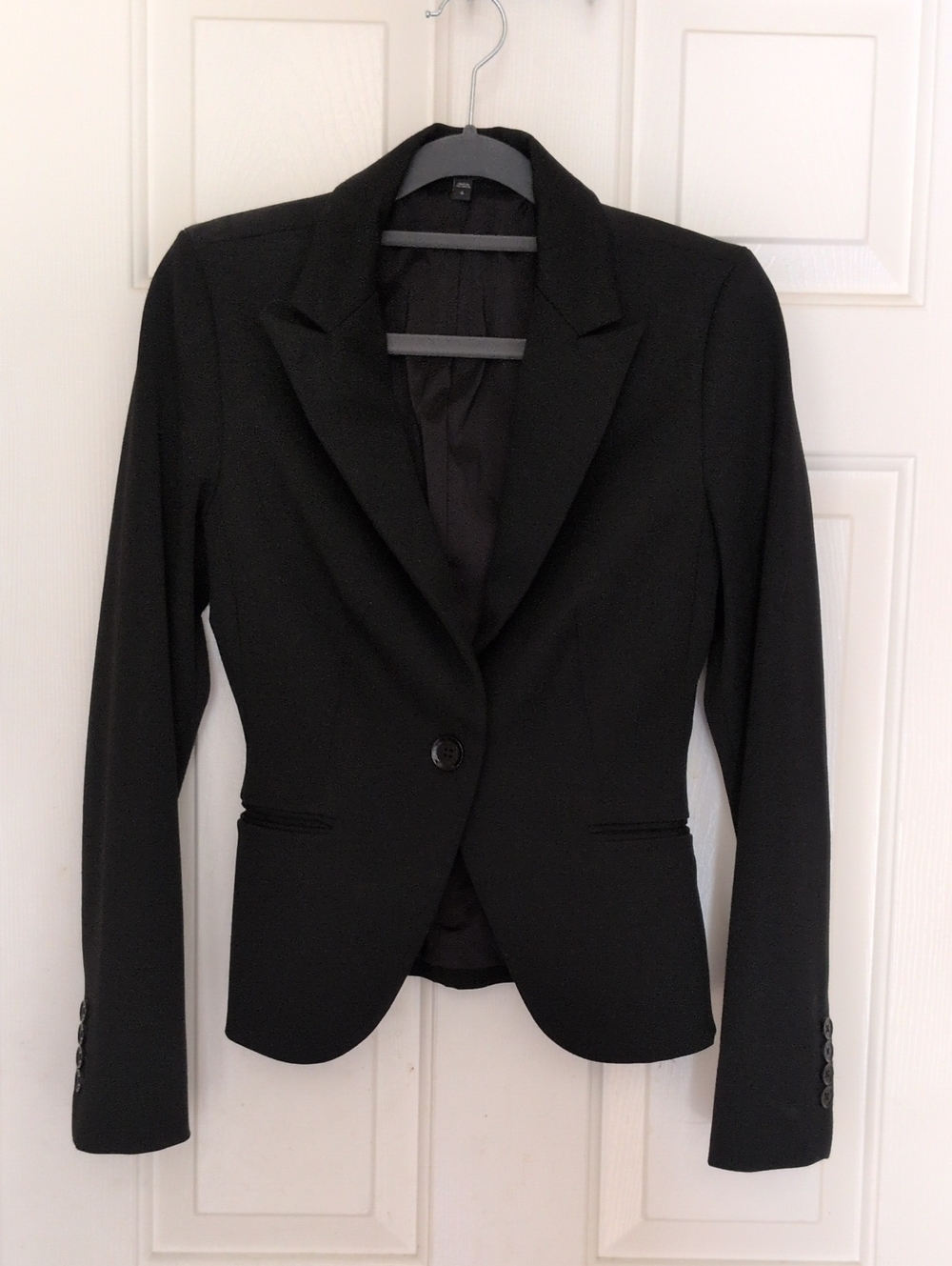Express Women's Black Single-Button Blazer